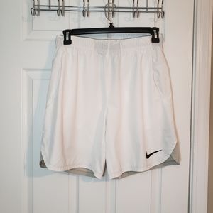 White Nike shorts